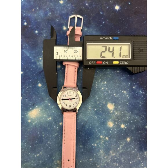 Timex Silver Tone Pink Band Women’s Quartz Watch - Picture 8 of 8